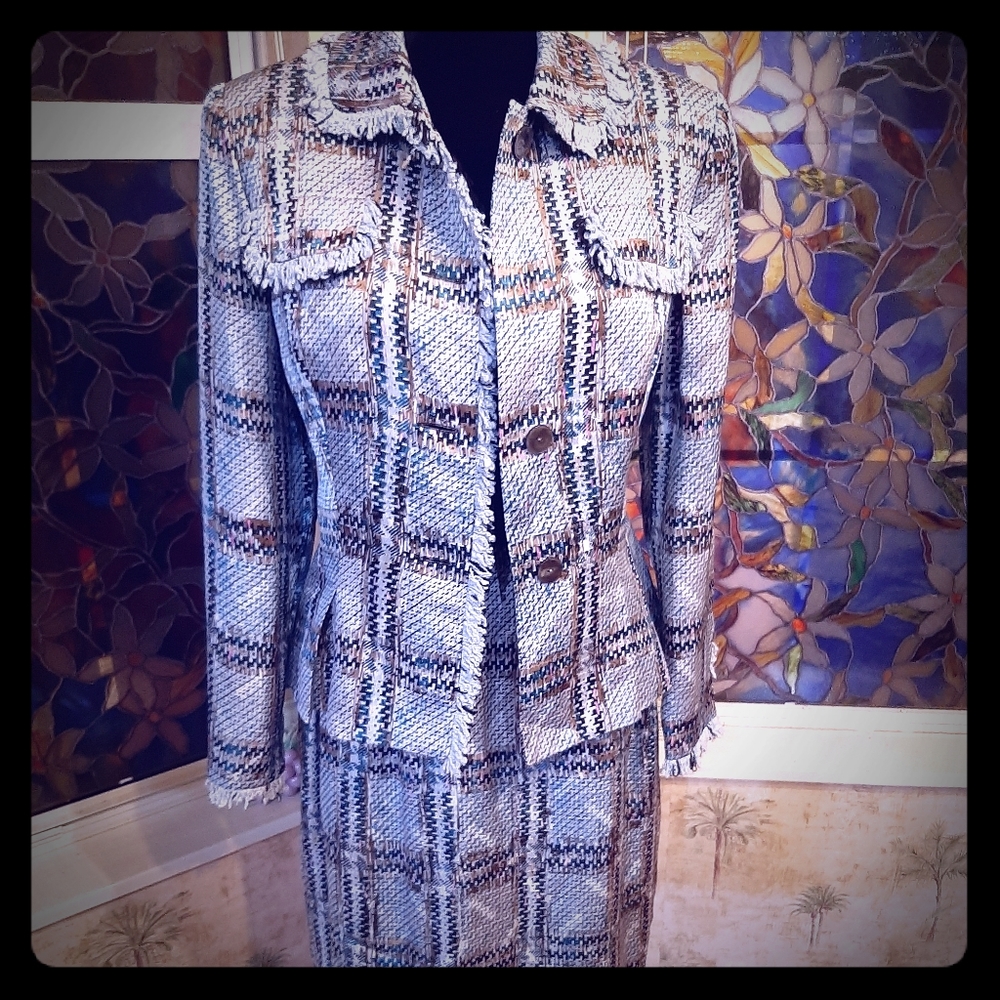 SILK, FORMAL/ BUSINESS, SKIRT SUIT